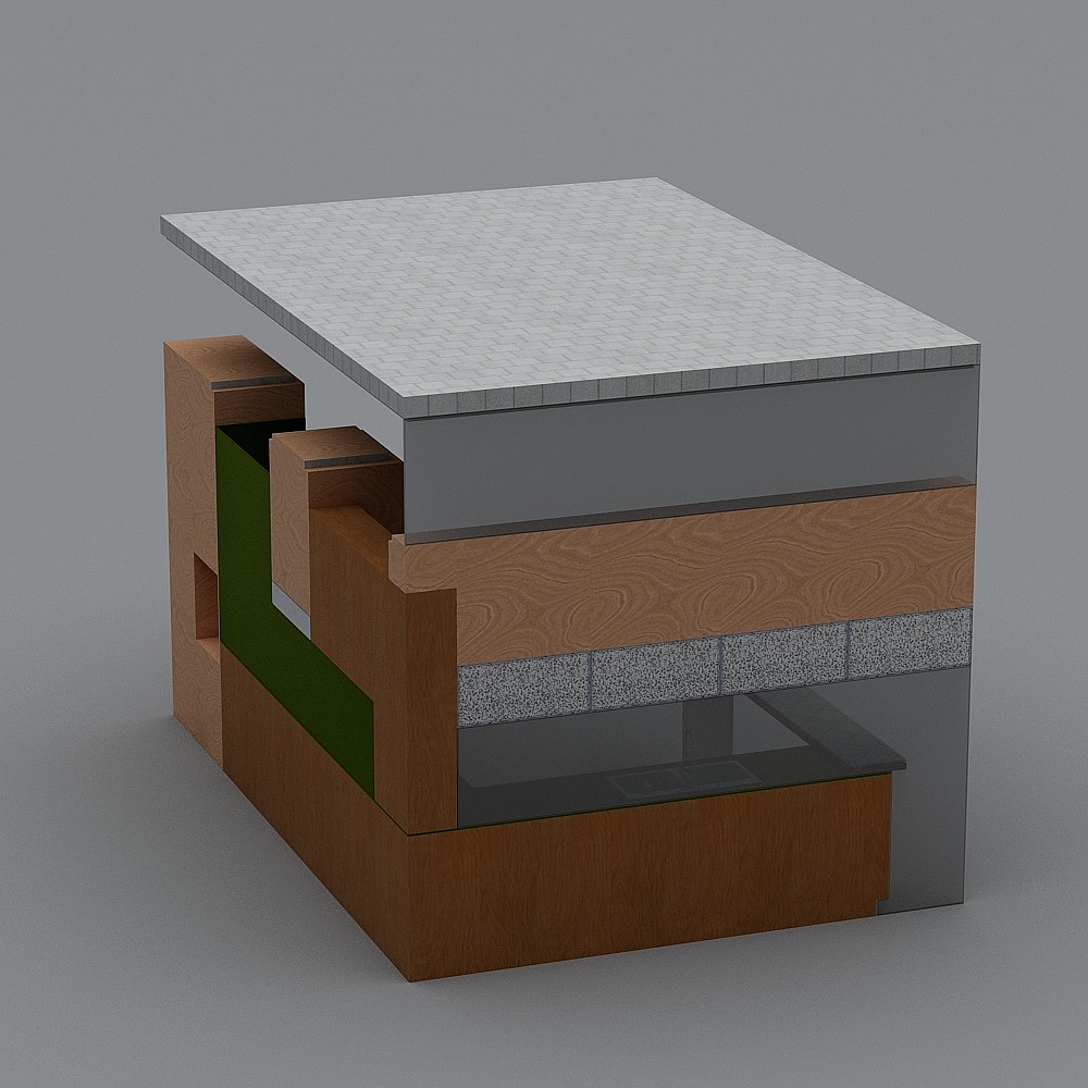 Kitchen#2 - (COOHOM) - 3D