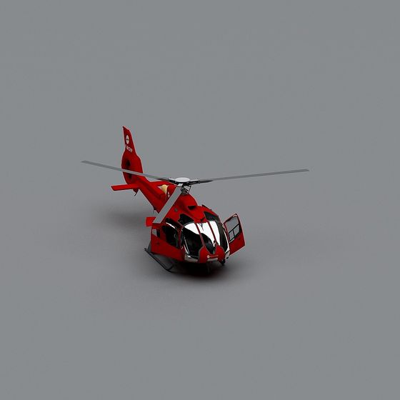 Rescue Helicopter 3D model