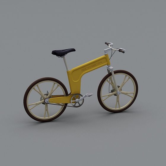 Stylish Biomech Bicycle 3D model for Modern Projects