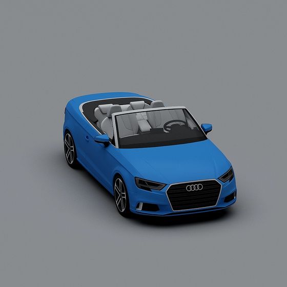 Futuristic Audi Convertible 3D model