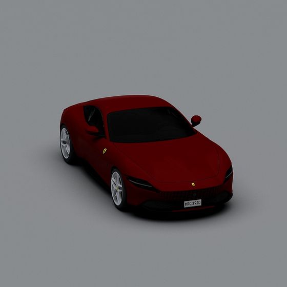 Ferrari F8 Tributo 3D model with High Detail