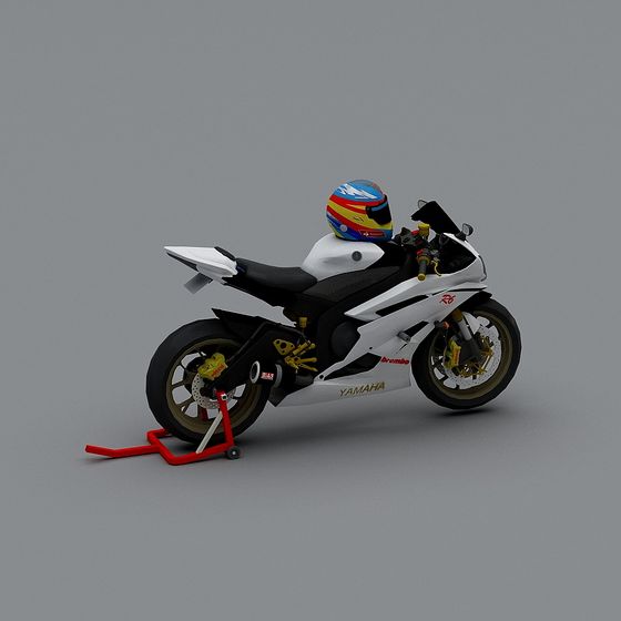 Yamaha R6 High-Detail 3D Model