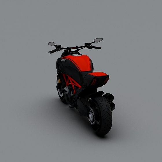 Ducati Streetfighter Low-Poly 3D model