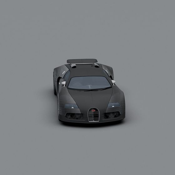 Futuristic Low-Poly Sports Car 3D model