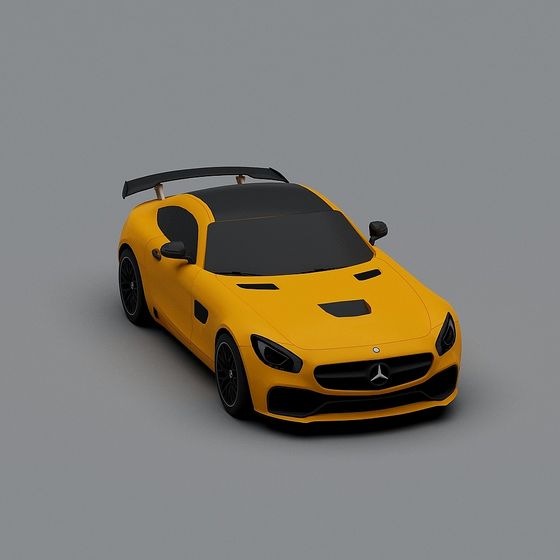 Stylish Low-Poly Sports Car 3D model