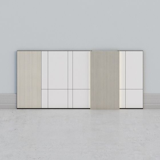 Modern Minimalist Low-Poly 3D Model for Creative Projects