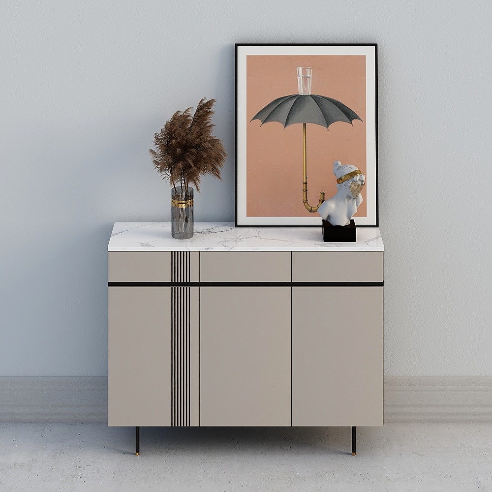 Shoe Cabinet 3D Model for Organized Interiors