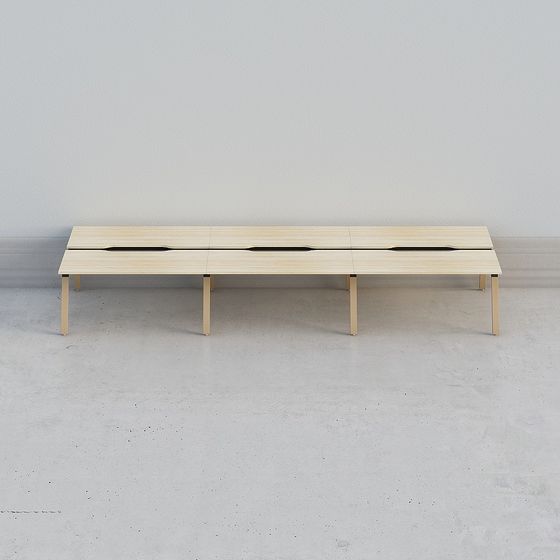 Contemporary Urban Bench 3D model for Creative Projects