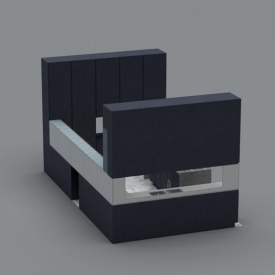 Urban Corner Kitchen 3D model