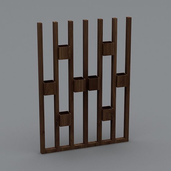 Wooden Shelf 3D model - Stylish and Functional
