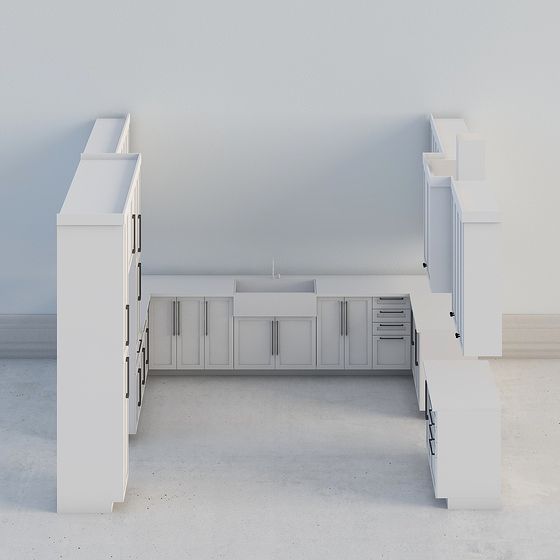 Elegant Kitchen 3D model for Modern Spaces