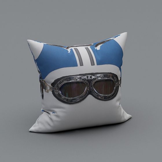 Stylish Low-Poly Pillowcase 3D Model for Creative Spaces