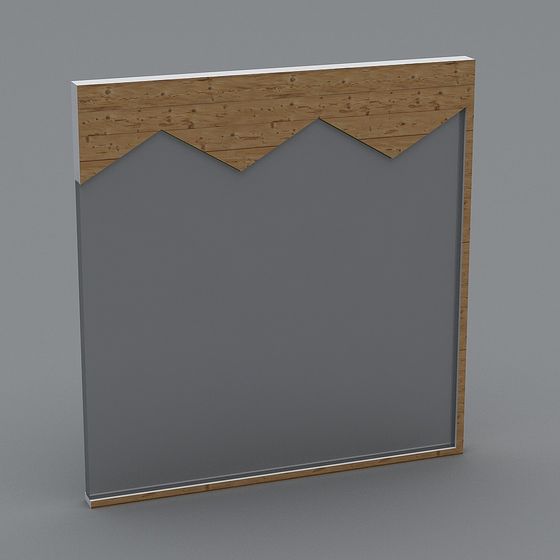 Mountain Peak Decorative Panel 3D model