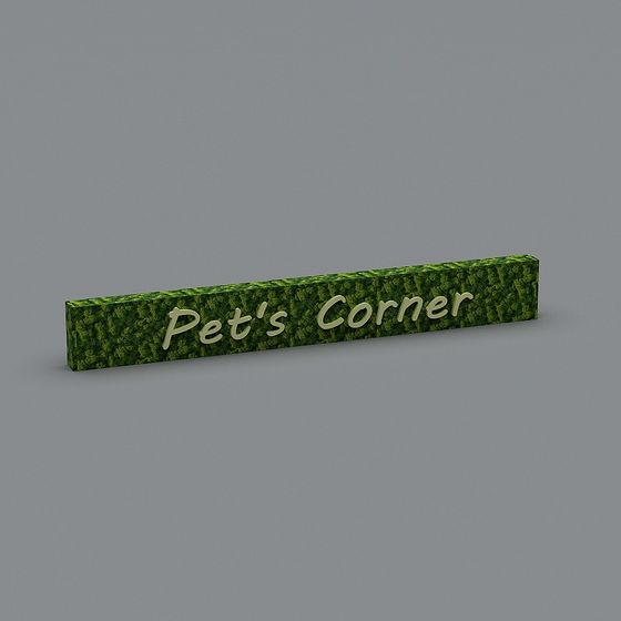 Pet's Corner 3D model for pet lovers