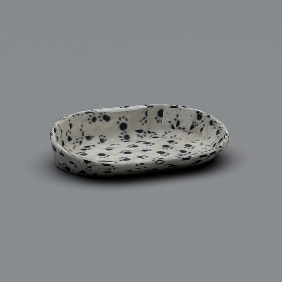 Paw Print Pet Bed 3D model