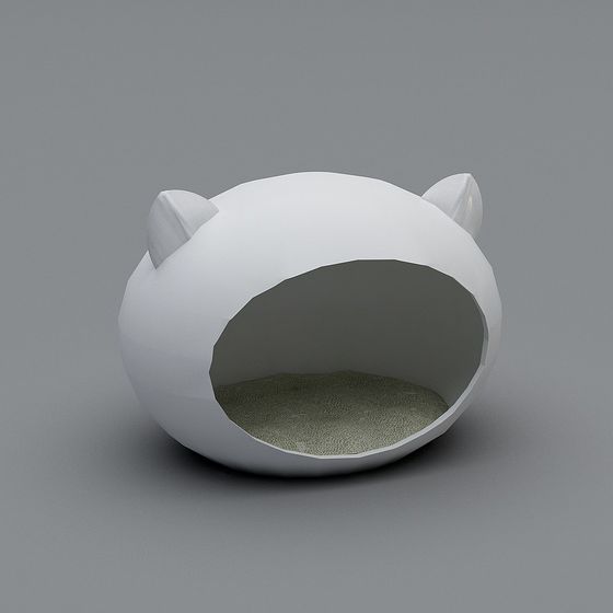 Cat Nest 3D model - Unique Low-Poly Design