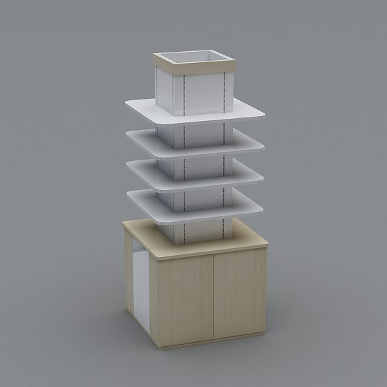 Multi-Level Display Stand 3D model