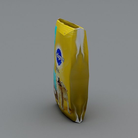 Realistic Pedigree Dog Food Packaging 3D model