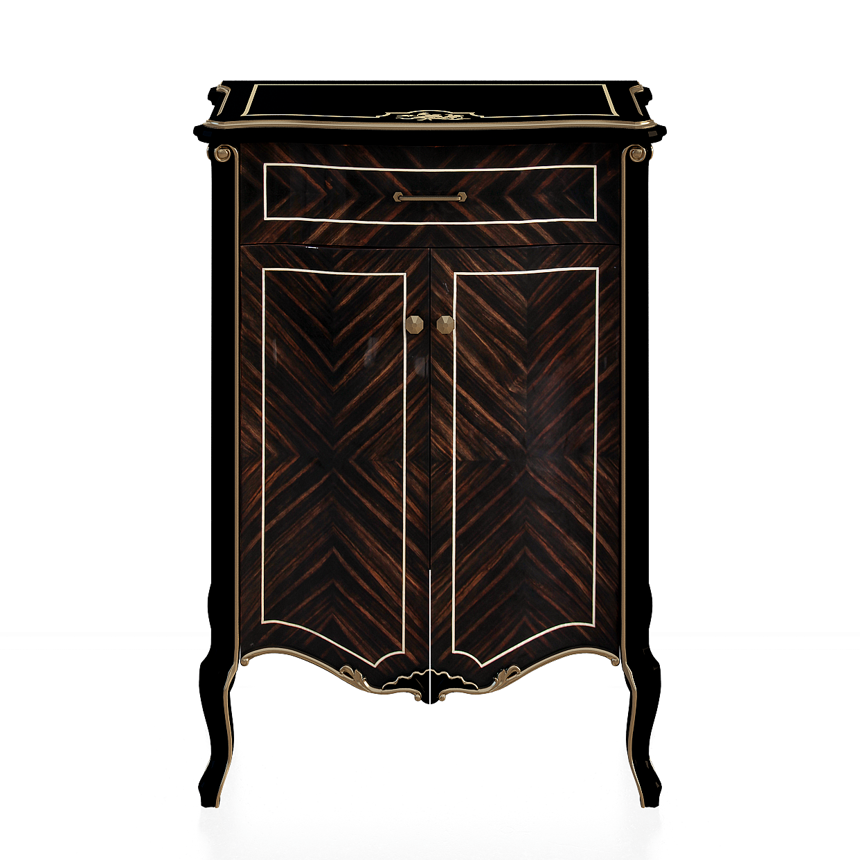 Elegant Vintage Piano Cabinet 3D Model – Classic Wood Design