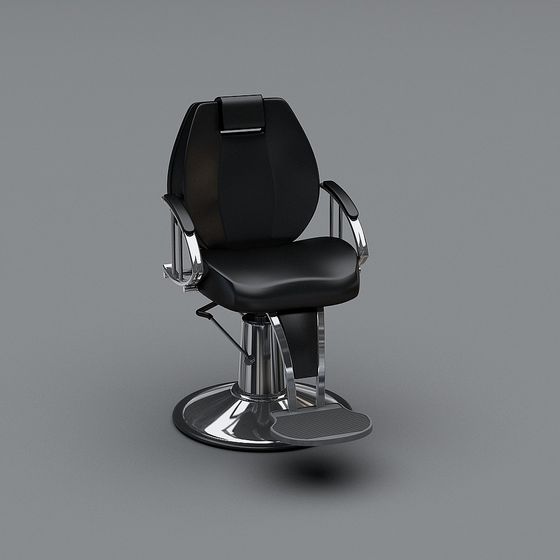 Vintage Barber Chair 3D model for Creative Projects