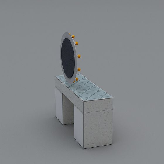 Urban Mirror Low-Poly 3D model