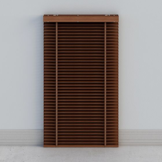 Realistic Wood Blinds 3D model for Modern Interiors