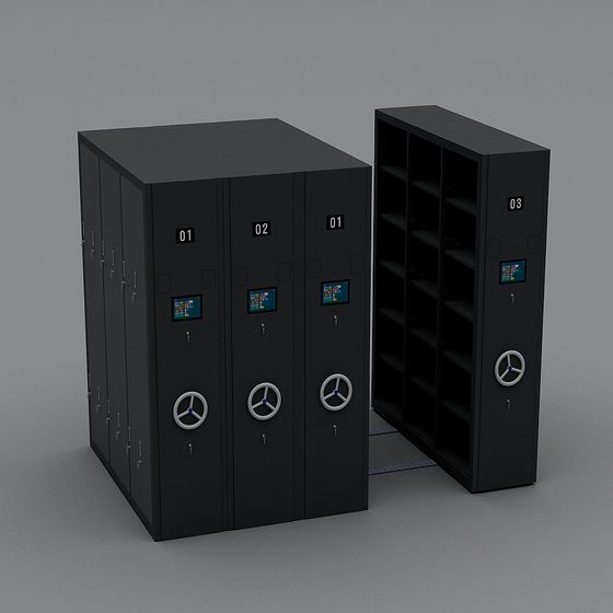 Secure Locker 3D model for Modern Design