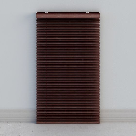 Elegant Wooden Shutter 3D Model