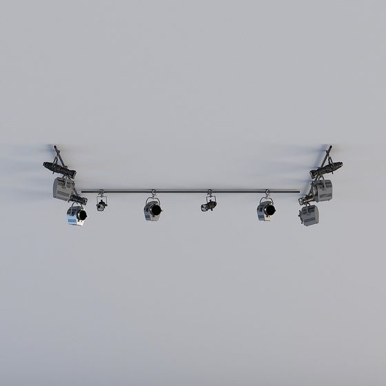 Elegant Stage Lighting System 3D model