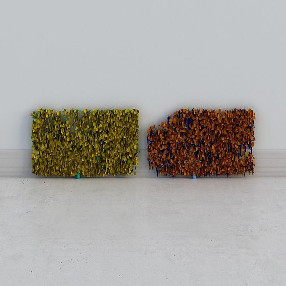 Paper Art Wall Decoration 3D model