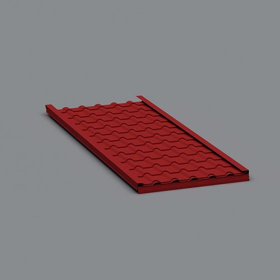 Corrugated Roof Panel 3D Model