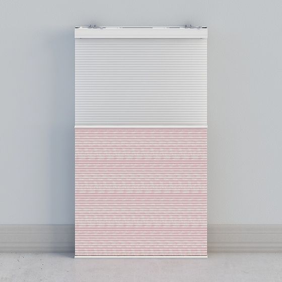 Stylish Low-Polygon Curtain 3D model for Modern Interiors