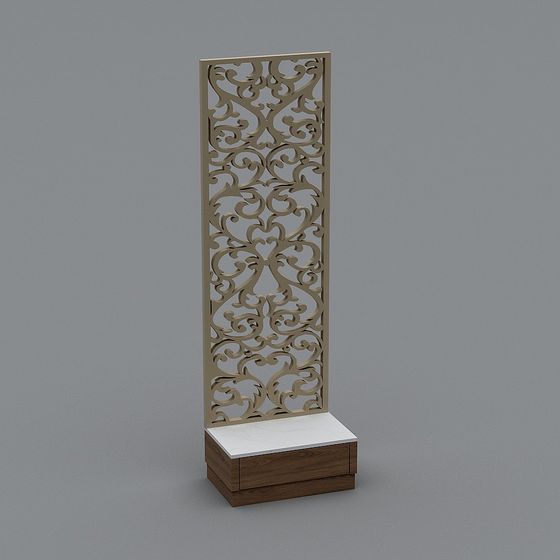 Lace Screen 3D model for Contemporary Settings