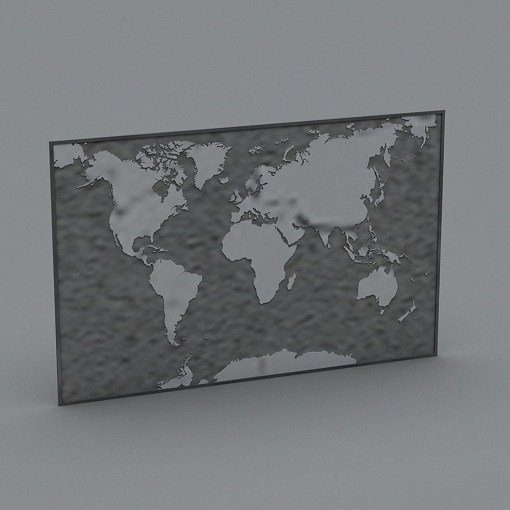 World Map 3D Model: A Global Journey in Low-Poly Realism