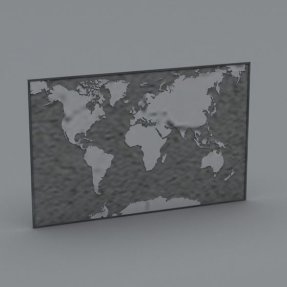 World Map 3D Model: A Global Journey in Low-Poly Realism