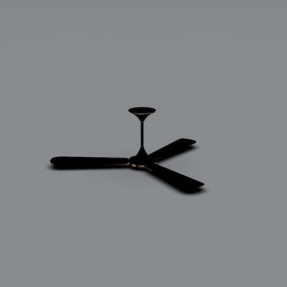 Elegant Minimalist Ceiling Fan 3D model