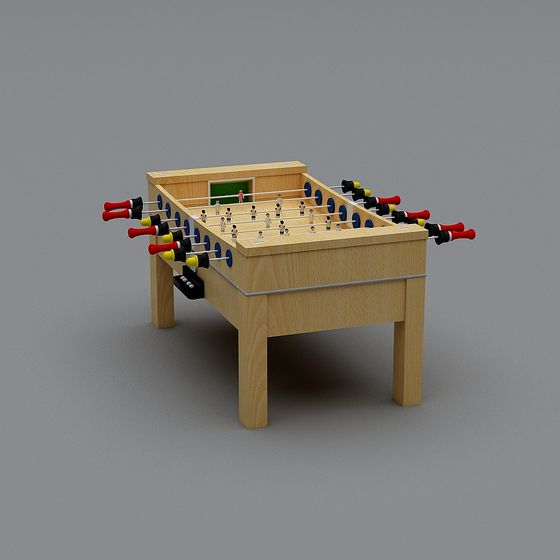 Low-Polygon Table Soccer 3D model
