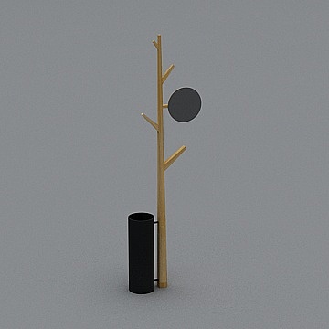 Branch Coat Rack 3D model