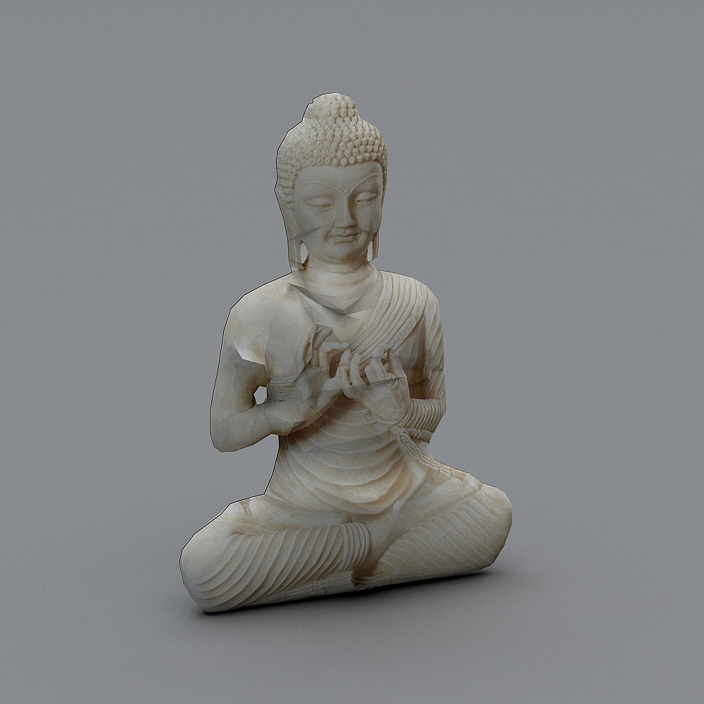 Zen Buddha 3D Model