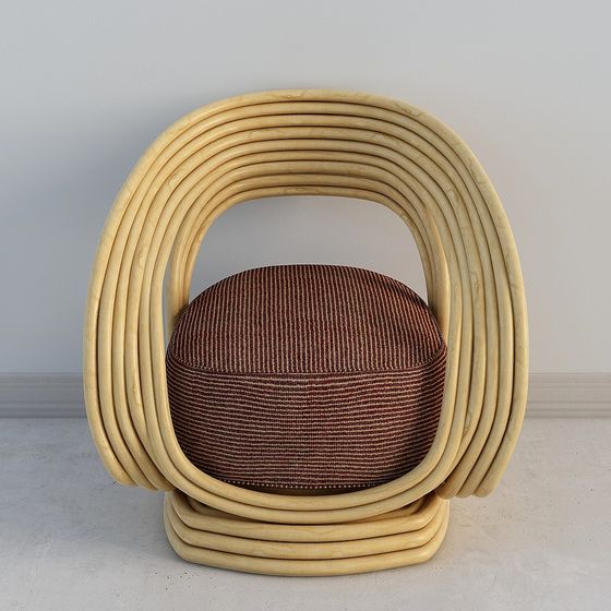 Stylish Low-Poly 3D Chair Model for Modern Spaces