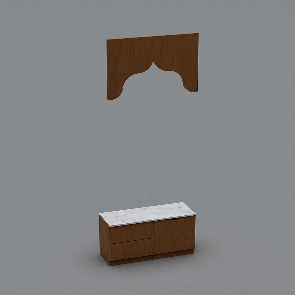 Urban Corner Cabinet 3D model