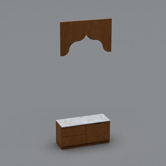 Urban Corner Cabinet 3D model for Modern Spaces