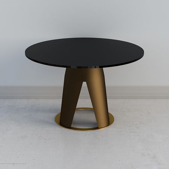 Urban Minimalist Dining Table 3D model