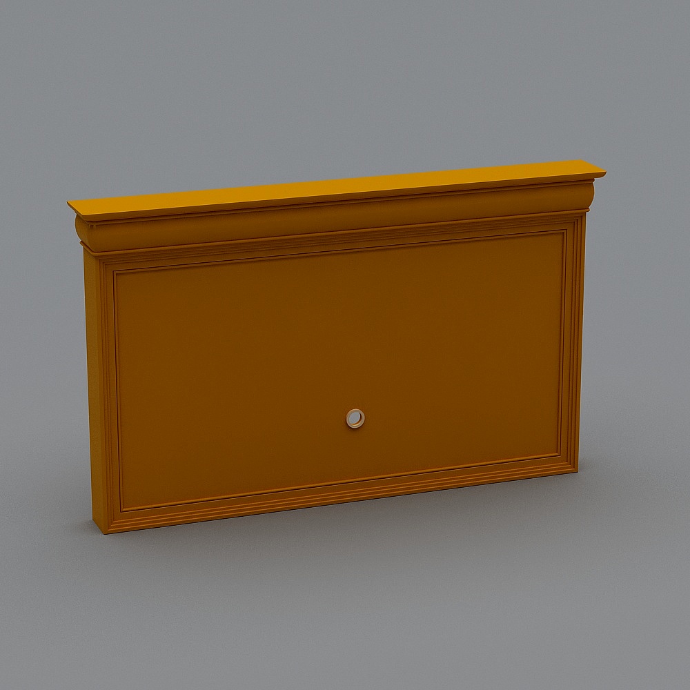 Vintage Wall-Mounted Cabinet 3D model