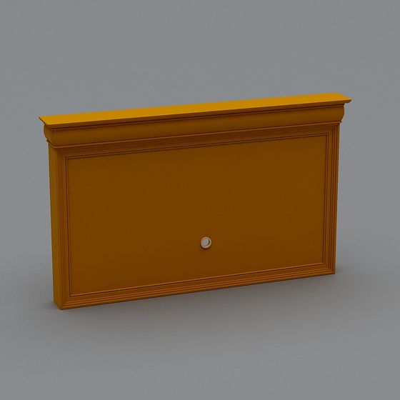 Vintage Wall-Mounted Cabinet 3D model