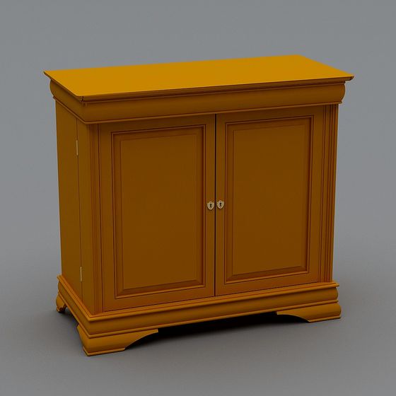 Vintage Storage Cabinet 3D model