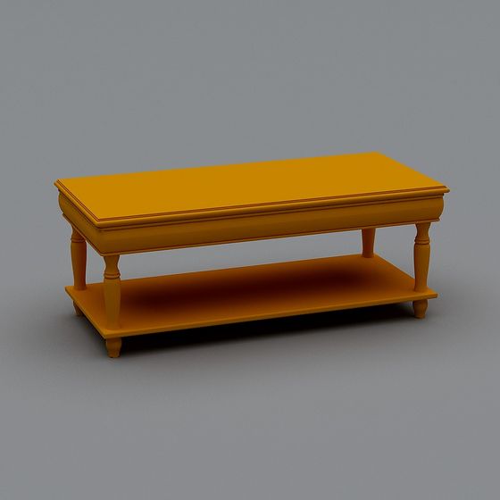 Vintage Style Coffee Table 3D model
