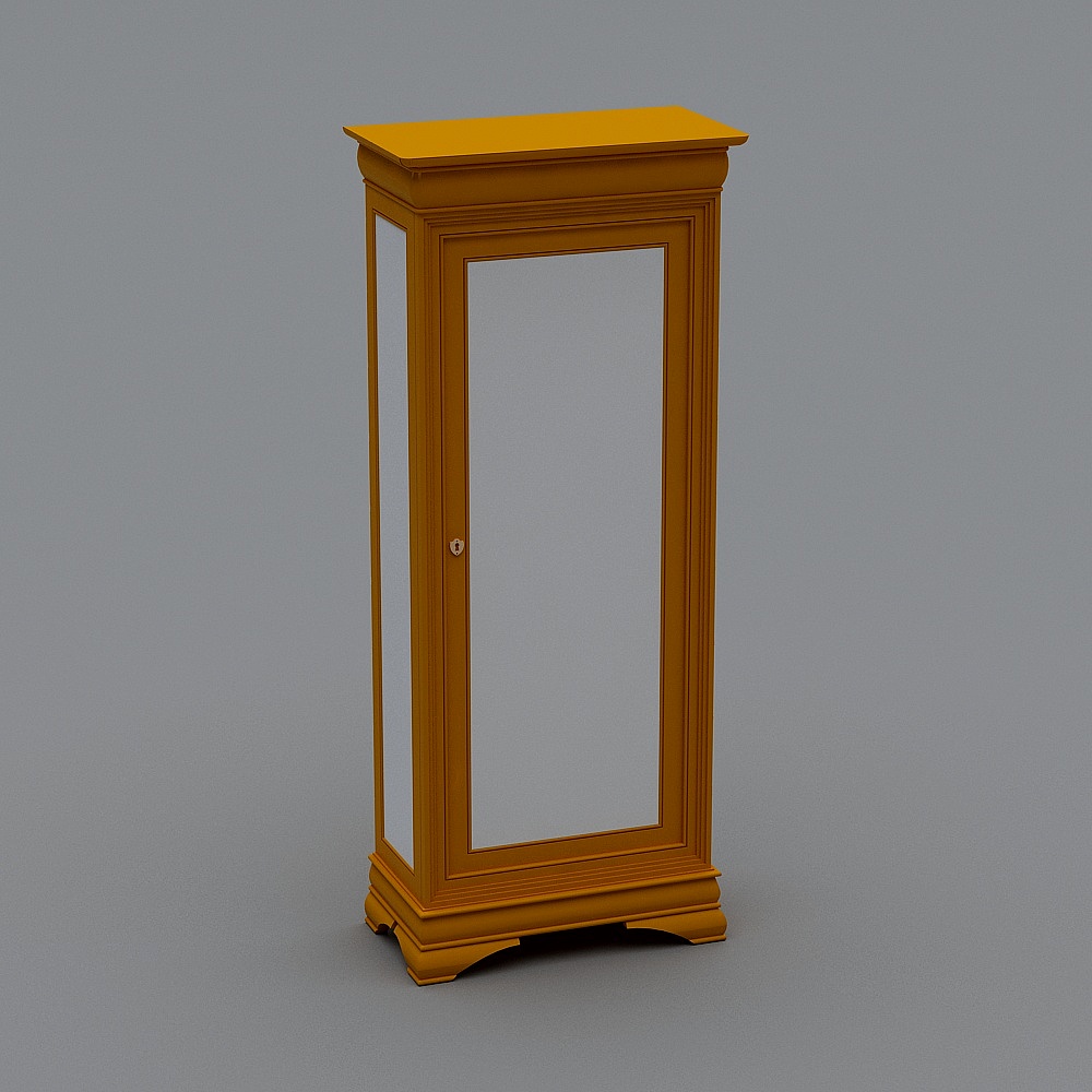 Retro Display Cabinet 3D Model