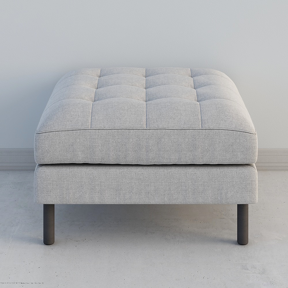 Debra Pouf 80x80 hellgrau_S578PK03