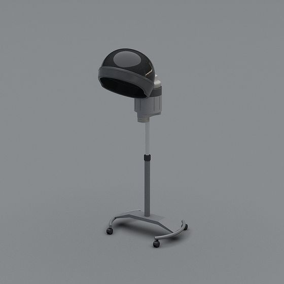 Low Poly Hairdryer 3D Model for Modern Design